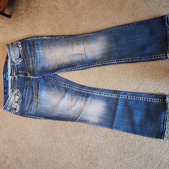 Vigoss Women's Faded Blue Boot Cut Jeans - Picture 1 of 5